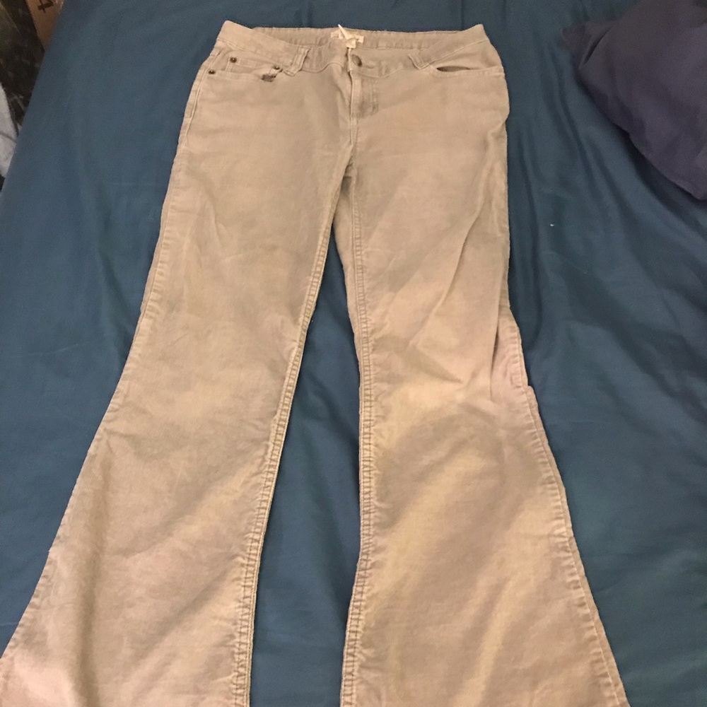 Gray corduroy pants